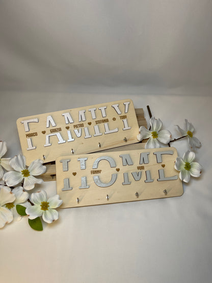 Targa Portachiavi Home/Family