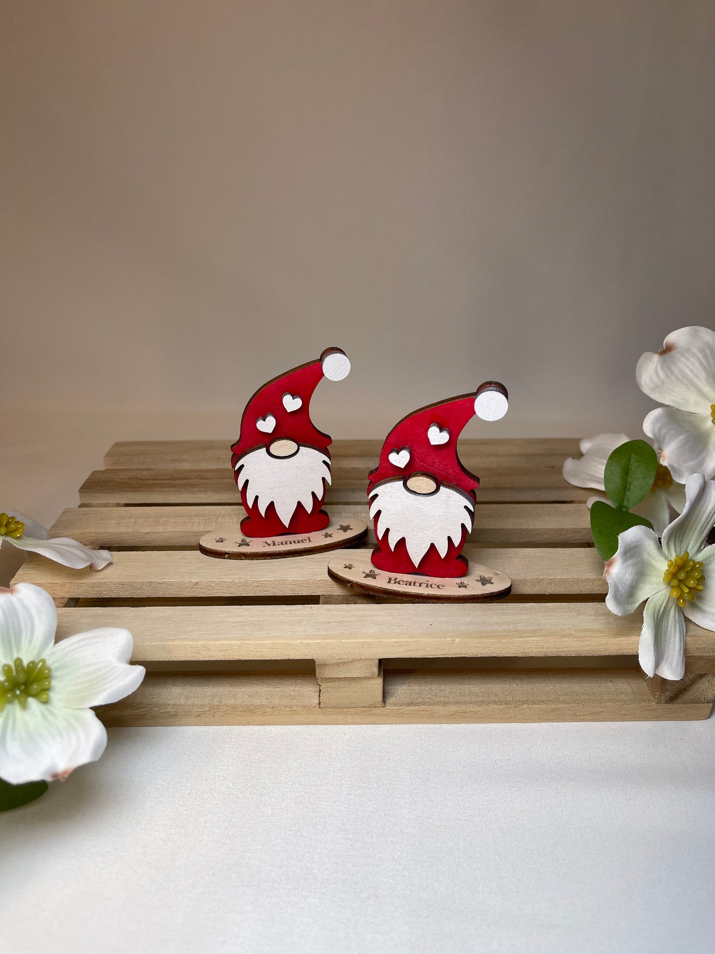 Segnaposto gnomo natalizio