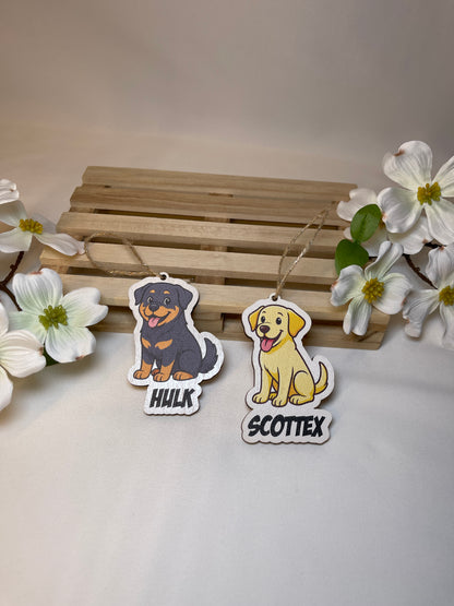 Cagnolini di Natale in legno