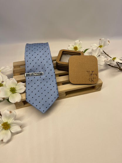 Fermacravatta con incisione