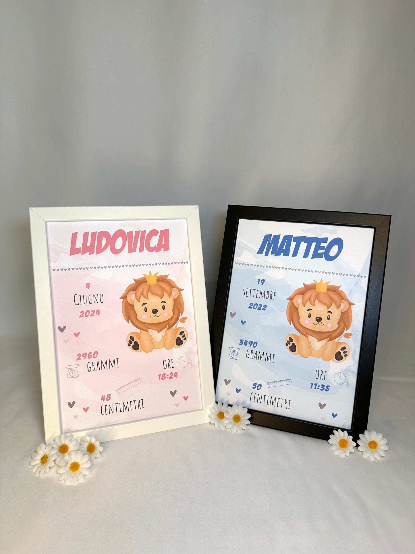 Quadretto Nascita personalizzato