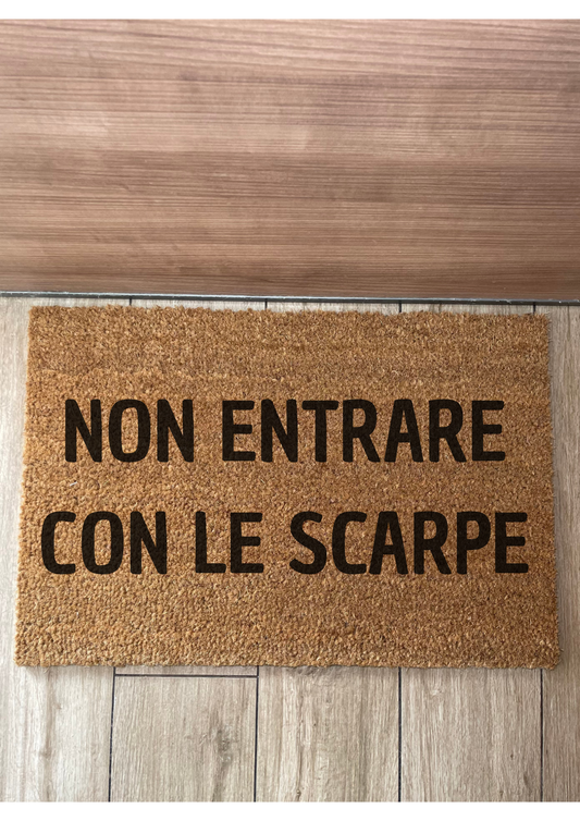 Zerbino Non entrare con le scarpe