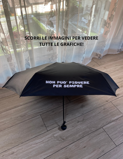 Ombrello con frase personalizzata