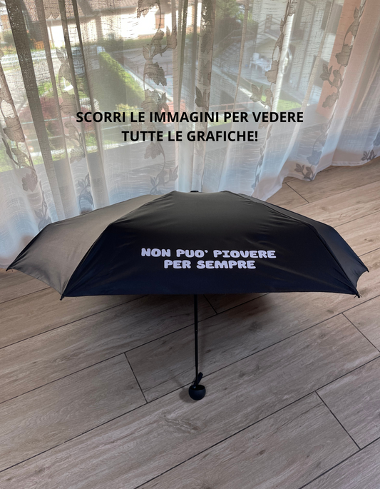 Ombrello con frase personalizzata